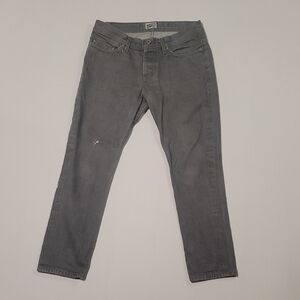 Naked & Famous Weird Guy Grey Selvedge Japanese Denim Jeans Men's 31